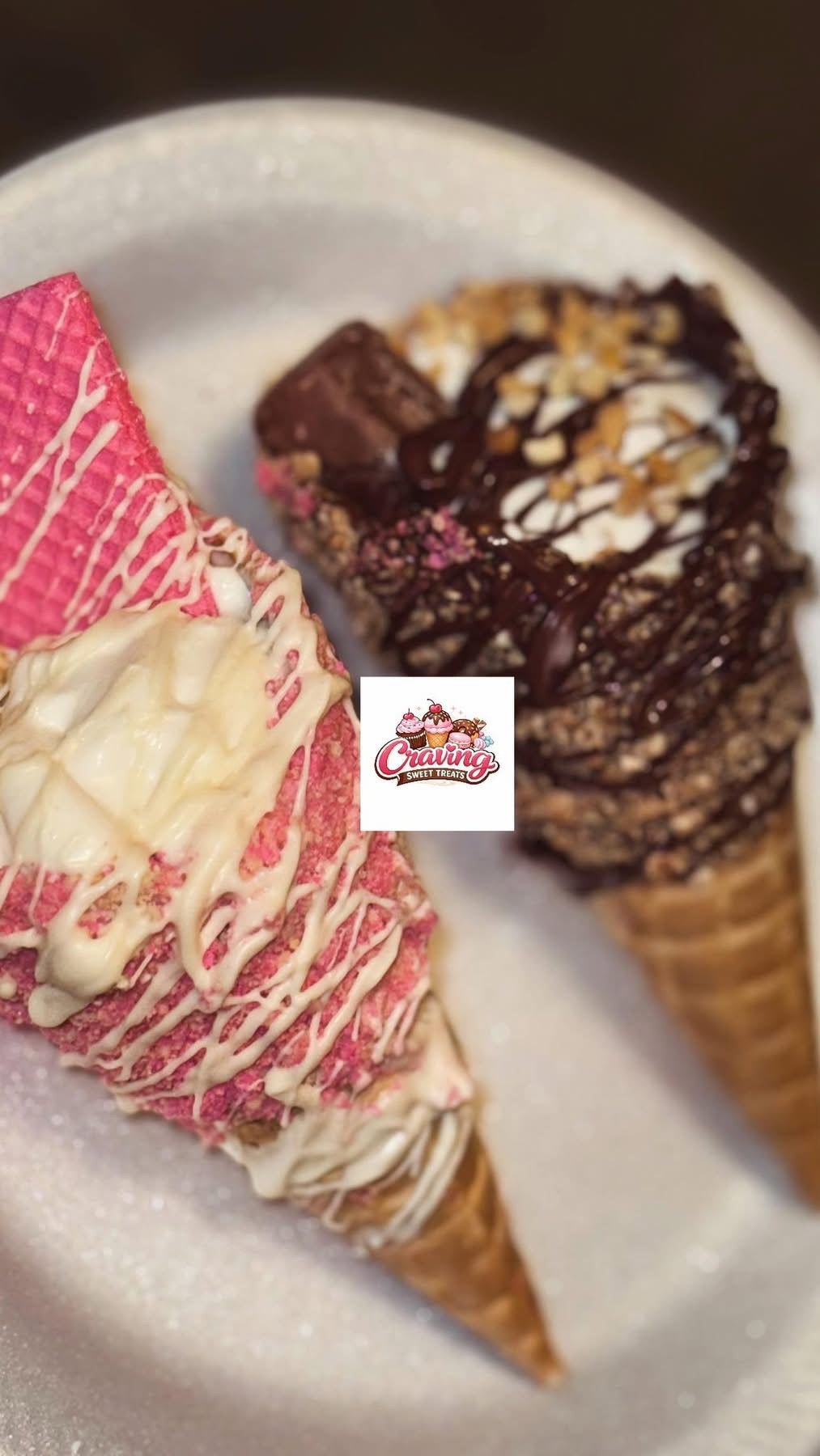 CHEESECAKE WAFFLE CONES